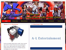 Tablet Screenshot of a-l-entertainment.com